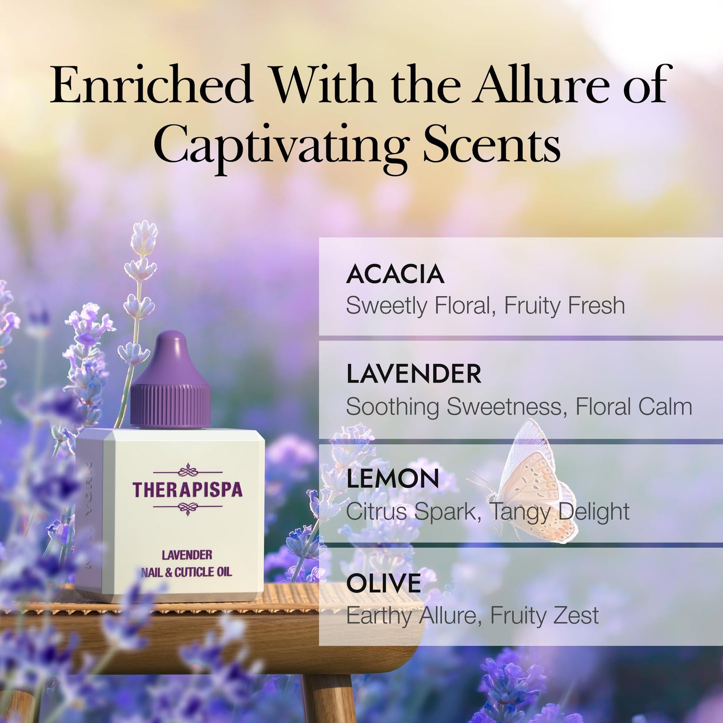 THERAPISPA Nail & Cuticle Oil with Avocado, Jojoba, Biotin & Vitamin E – Promotes Nail Growth, Strengthens & Repairs Dry, Brittle Nails & Cuticles