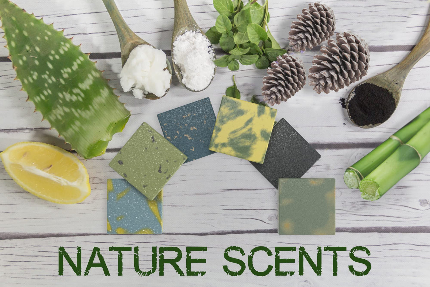 NATURAL AMERICAN ELEMENTS Men's Bar Soap - Masculine Scents, 100% Natural Soap for Men - Essential Oils, Organic Shea Butter - Made in USA, Body Wash - 5 oz (6pk)