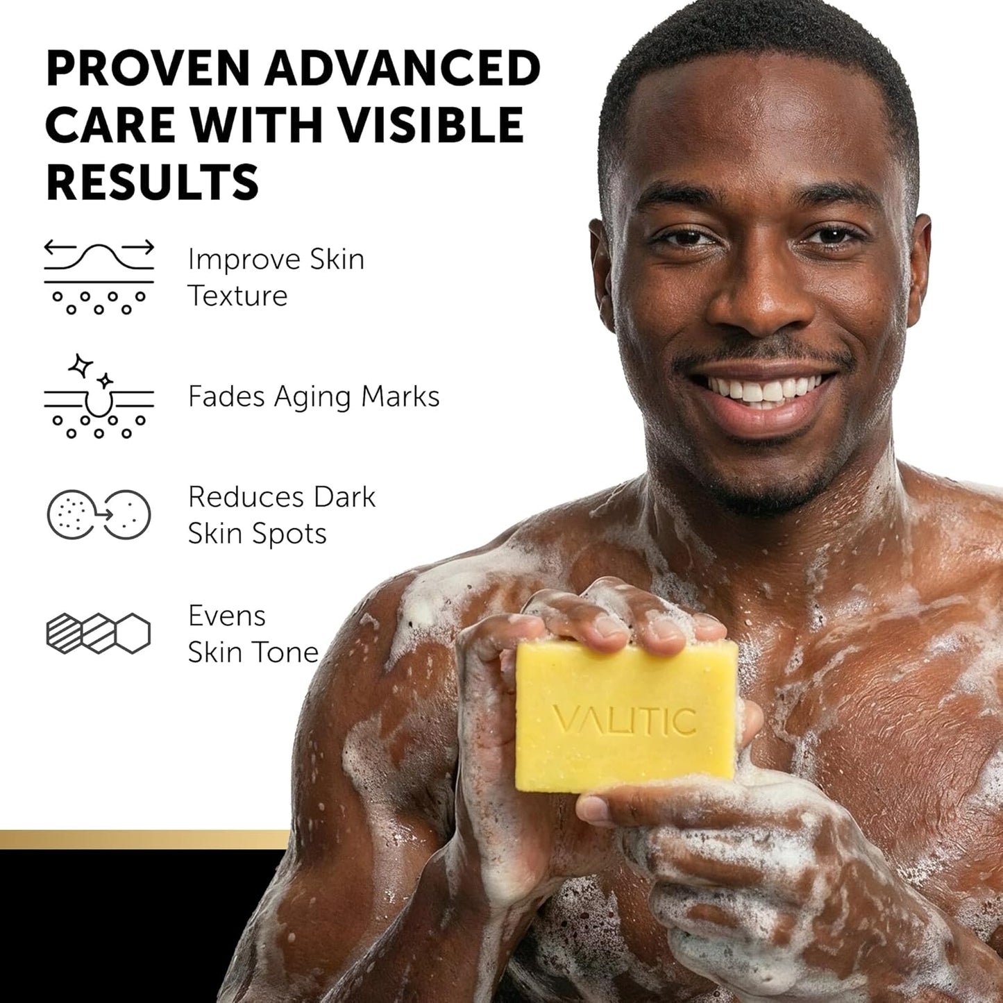 Brightening Kojic Acid Soap with Lemon & Turmeric - Dark Spot Corrector | 5 Pack with Vitamin C & Hyaluronic Acid