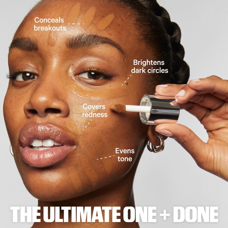 Milk Makeup Future Fluid All Over Cream Concealer, 30NC (Very Deep with Neutral Cool Undertones) - 0.28 fl oz - Medium-to-Full Coverage - Up to 12-Hour Wear - Crease-Proof Finish - Vegan, Cruelty Free