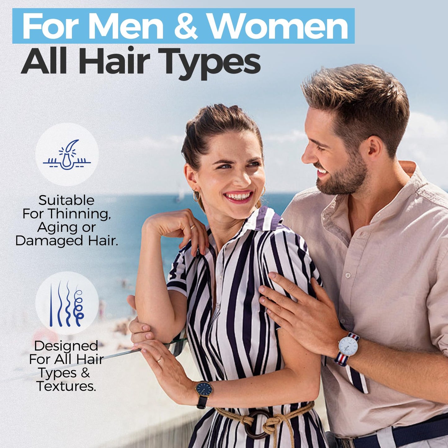 Hair Growth Serum, GHK-Cu Copper Peptides For Hair Growth & Scalp Serum – 2400mg, Dry Scalp Moisturizer Spray, 4% Copper Peptides – Fast-Absorbing, Water-Based Formula for Hair Softness & Shine