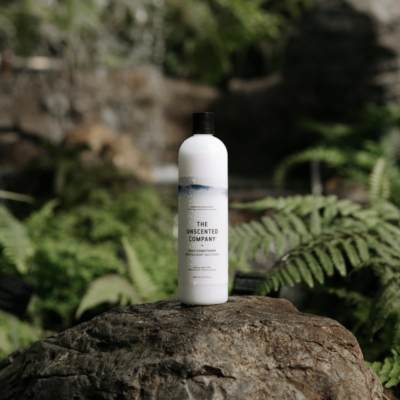The Unscented Company Daily Conditioner, For All Hair Types, Fragrance Free, 16.9 fl oz (500 ml)