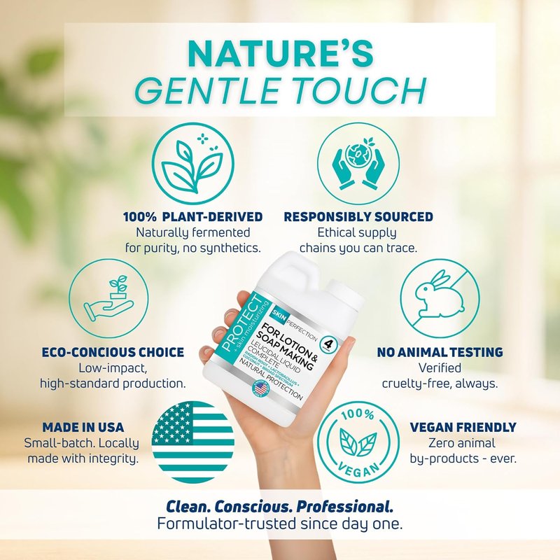 Leucidal Liquid Complete - Natural Water-Based Moisturizer & Lotion Making Supplies | Preservative Alternative with Root Ferment, Lactobacillus & Coconut Extract