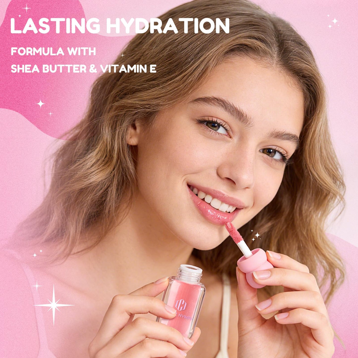 Color Nymph 3D Hyper-Gloss Lip Plumper Set – High Shine, Hydrating, Plumping, Non-Sticky, Moisturizing Lip Gloss Set - 2 PACK