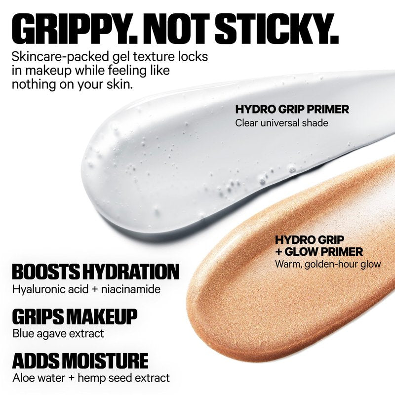Milk Makeup 12HR Hydro Grip Face Primer Gift Set – Includes 2 Hydrating, Travel Size Makeup Primers with Dewy + Radiant Finishes – Award-Winning, Long-Lasting, Silicone-Free Formulas – .33oz + .34oz