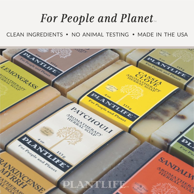 Plantlife Lavender 6-pack Bar Soap - Moisturizing and Soothing Soap for Your Skin - Hand Crafted Using Plant-Based Ingredients - Made in California 4oz Bar