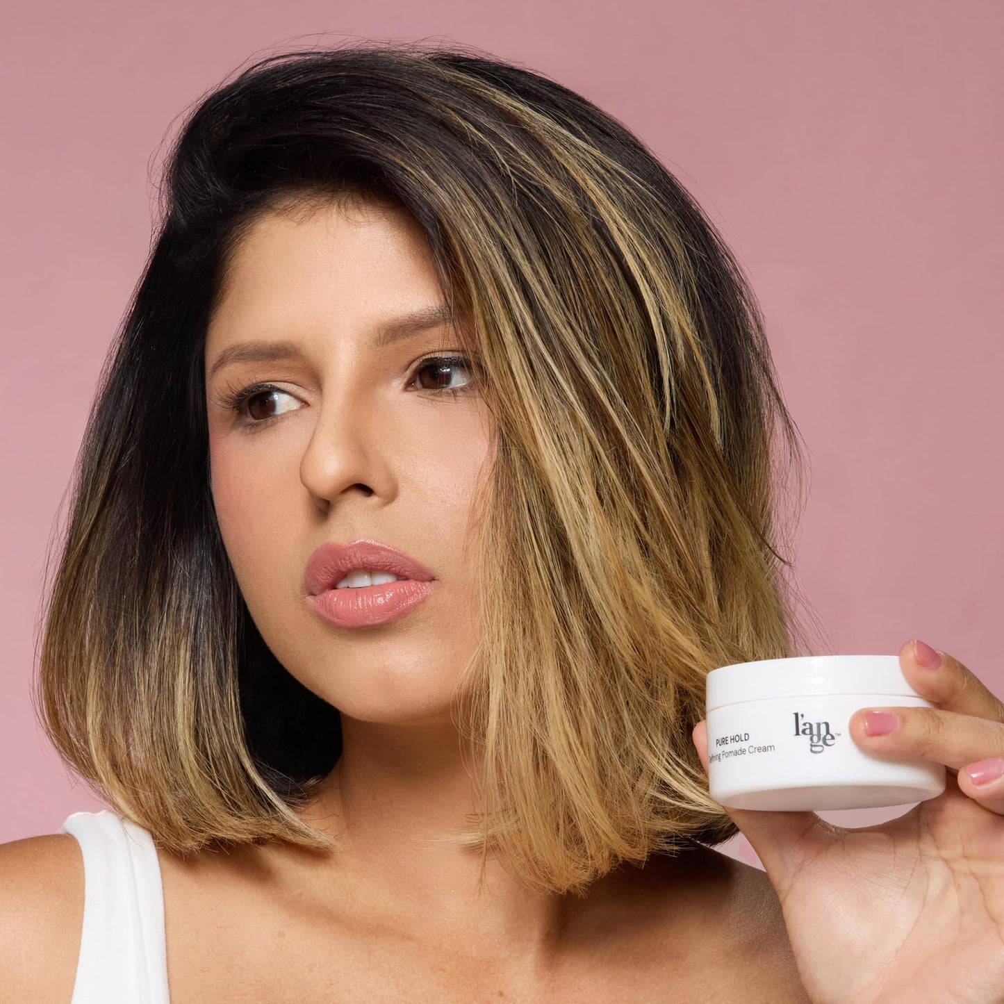L’ANGE HAIR Pure Hold Defining Pomade Cream | Light Hold with Natural Matte Finish | Non-Greasy, Adds Texture, All-Day Hold & Easy Wash | Hair Pomade for Men & Women, Hair Styling Products