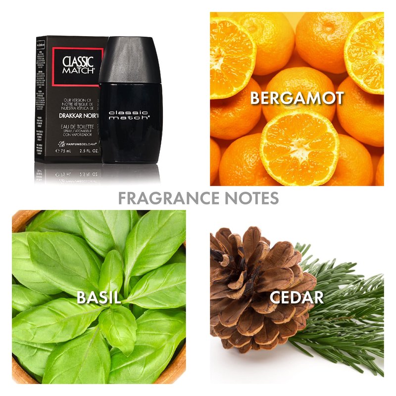 PB ParfumsBelcam Classic Match our Version of Drakkar Noir EDT,2.5 Fl Oz (F37437-04-DN) (Pack of 2)