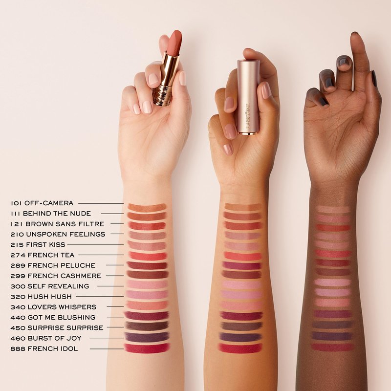 Lancôme L'Absolu Rouge Intimatte Hydrating Matte Lipstick - Buildable & Lightweight Formula with a Soft Matte Finish - Up To 24HR Comfort - 320 Hush Hush