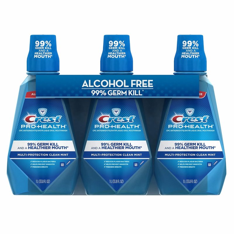 Crest Pro Health Multiprotection Rinse - 3 Pack, 1L | Effective Oral Care Solution