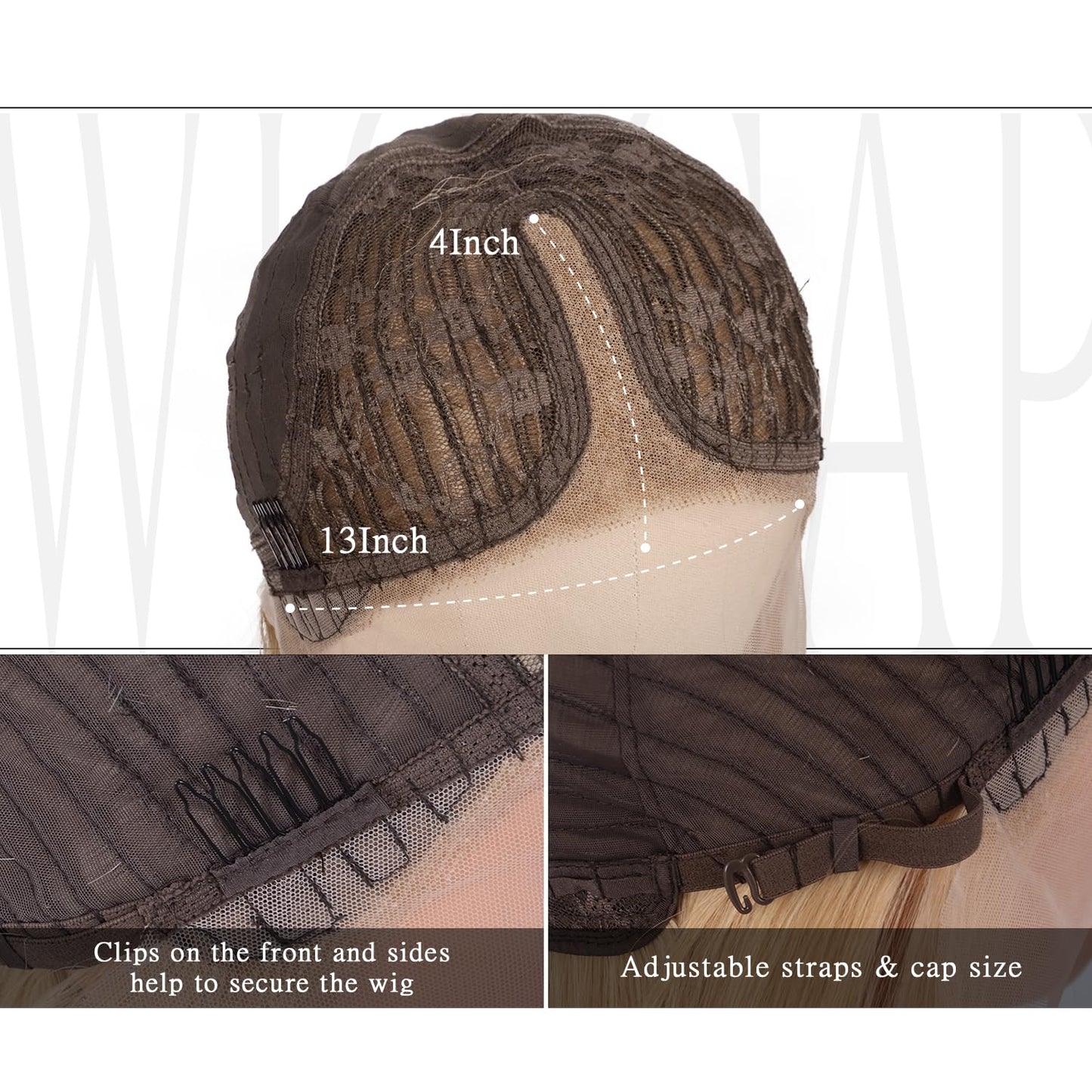 BrittyHair Blonde Wigs for Women 26 Inches Long Straight Layered Wig Middle Part Blonde Layered Wigs Natural Looking Heat Resistant Synthetic Wig for Daily Party Cosplay Use (#Mixed Blonde, 26 Inch)