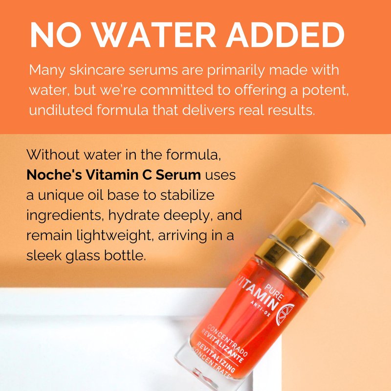 Noche Y Dia Vitamin C Serum for Mature Skin - Made in Spain - Anti Aging Formula Hydrates, Moisturizes, Firms - Targets Sun Spots, Fine Lines, Wrinkles - 30mL (1 fl oz)