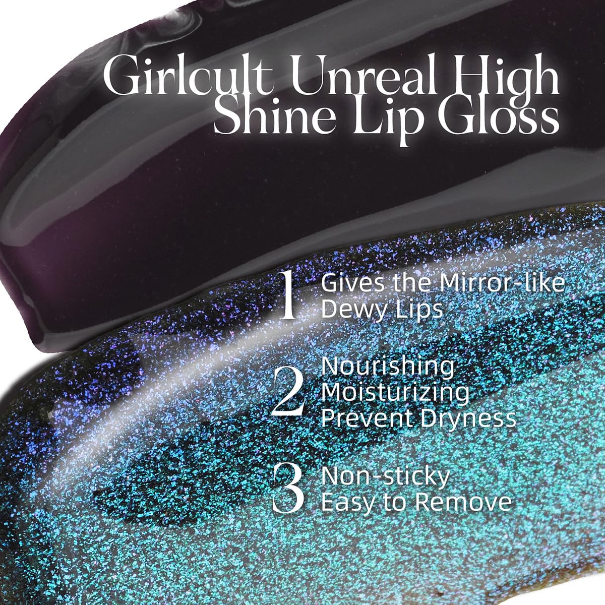 GIRLCULT Glass Shine Lip Gloss – Non-Sticky Hydrating Lip Gloss with High-Shine Finish, Lightweight Moisturizing Formula, Buildable Sheer Color for Plump Lips (J79)