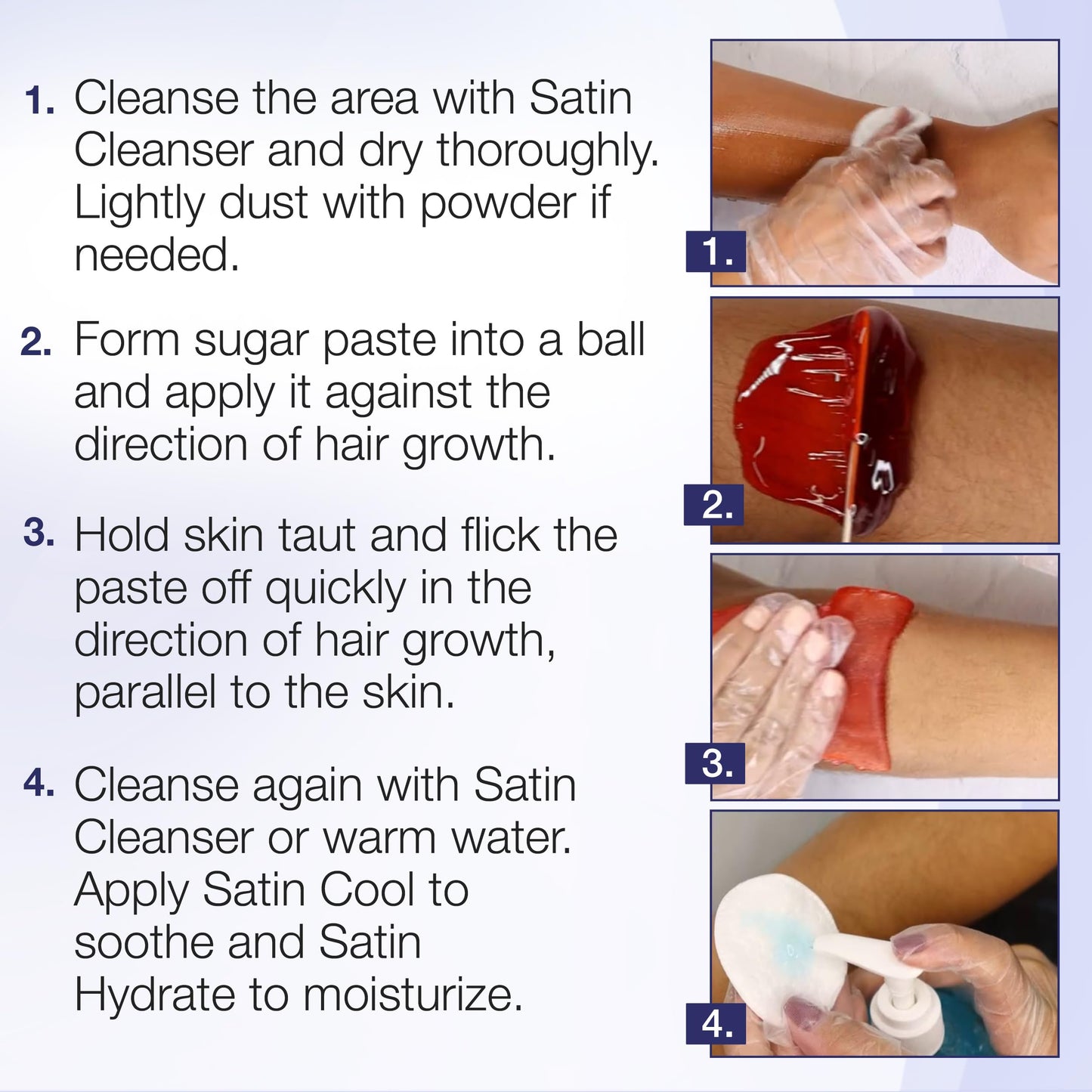 Satin Smooth Medium Sugar Paste – Natural Sugaring Hair Removal for Sensitive Skin, Bikini, & Full Body, 42.3 oz