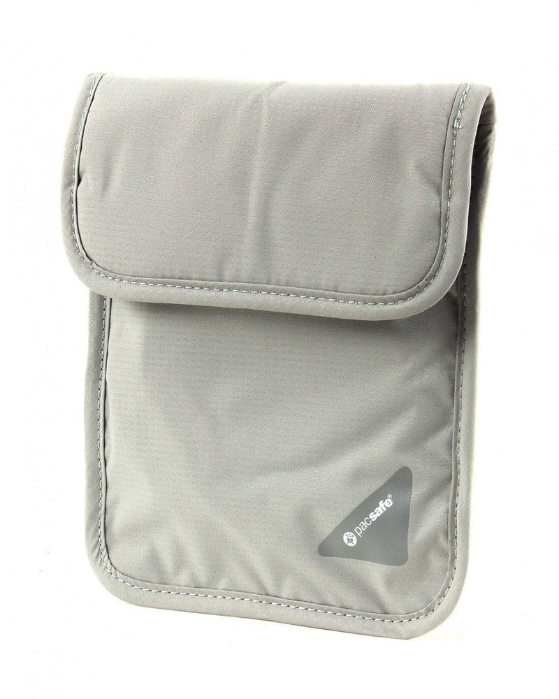 Pacsafe Coversafe X75 Anti-Theft RFID Blocking Neck Pouch, Neutral Grey