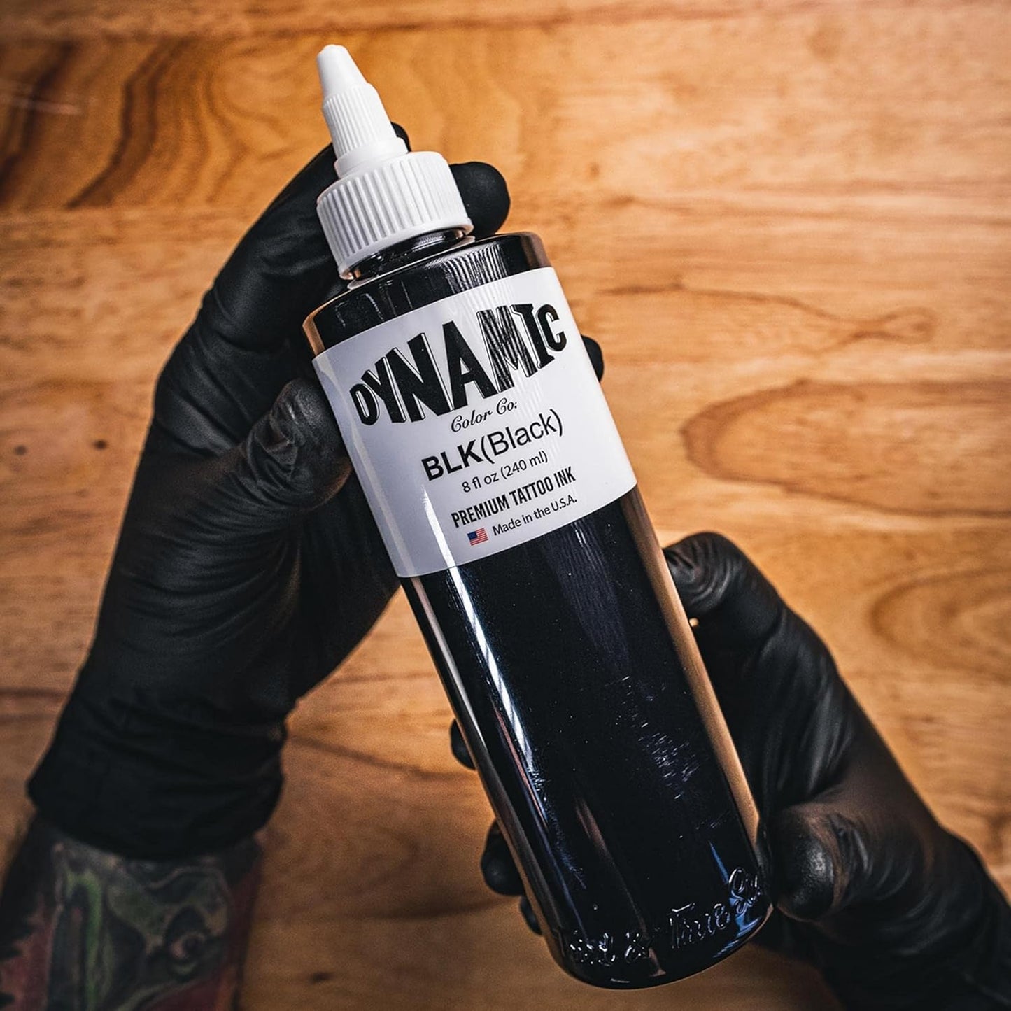 Dynamic Color Co Black Ink - 8oz Bottle for Vibrant Art & Craft Projects