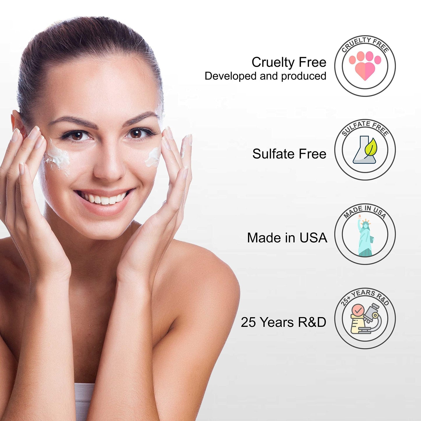 BIONOVA Bioactive Cleanser for Oily Skin - Facial Cleanser Provides a Gentle Deep Clean, Oil-Free, Sulfate-Free, Eliminates Excess Oil with Vitamin B5, Niacinamide and Hyaluronic Acid (4.5 fl oz)