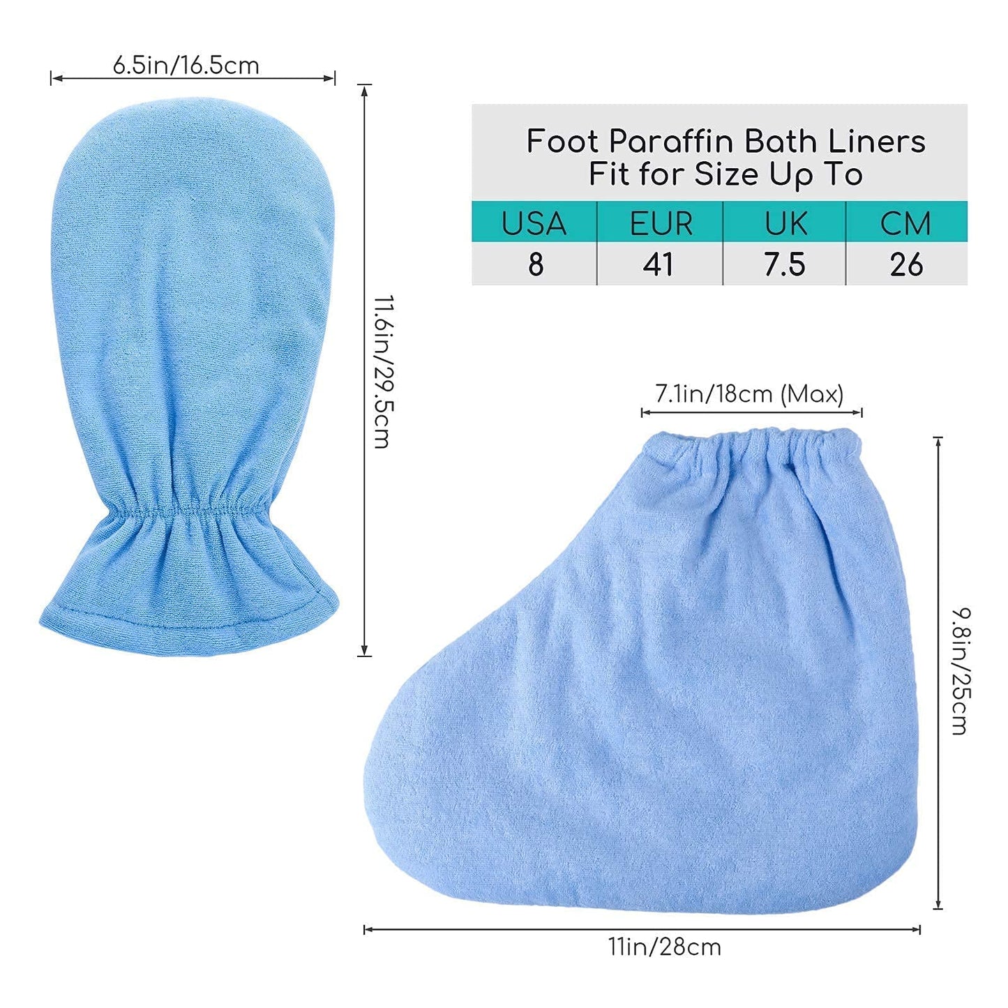 200pcs Paraffin Bath Liners for Hand & Paraffin Wax Mitts for Hand and Feet, Segbeauty Plastic Thermal Mitten Bags, Heated Hand SPA Mittens, Glove Mitt Liner Covers for Wax Warmer