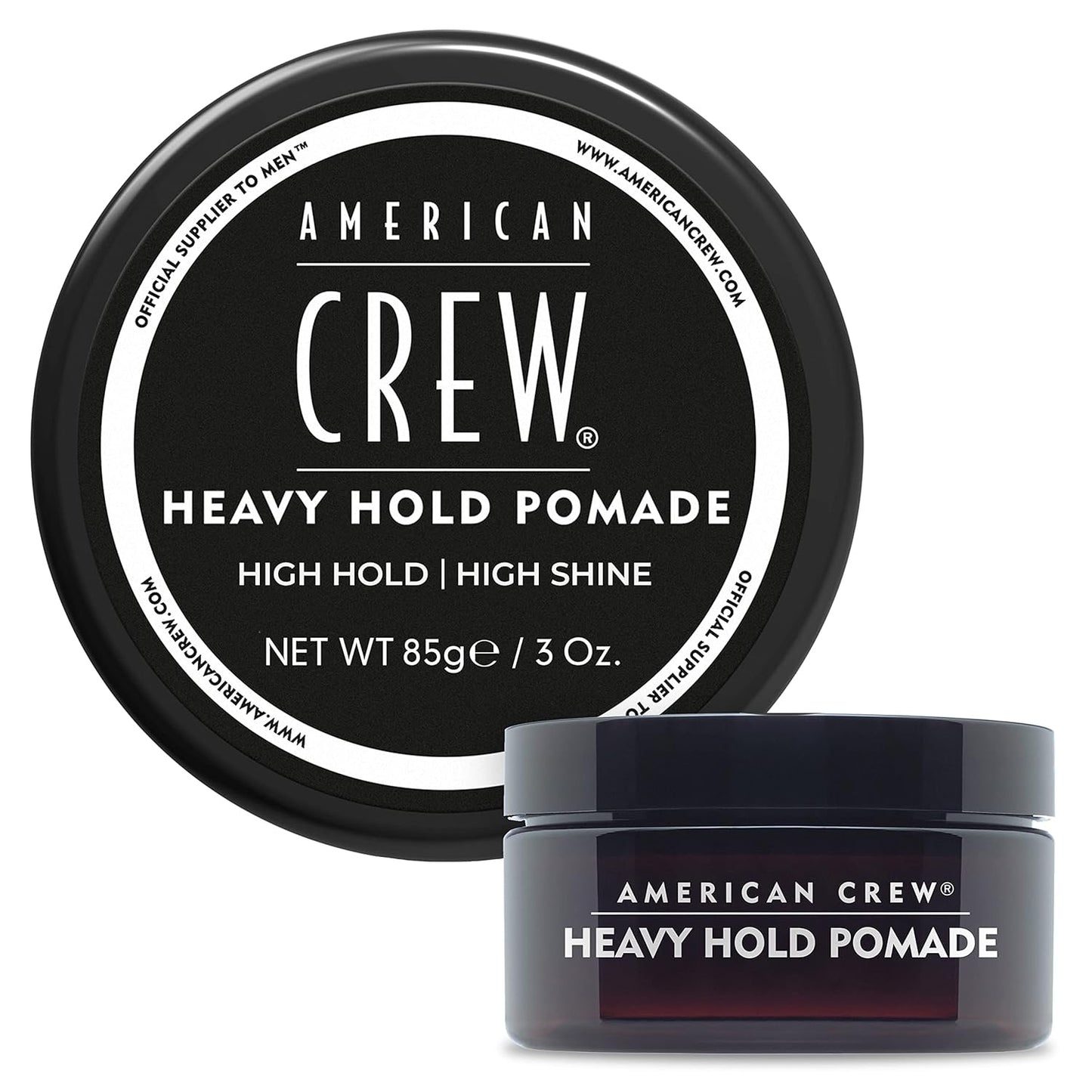 American Crew Men's Hair Pomade - Heavy Hold & High Shine Styling Gel | 3 oz