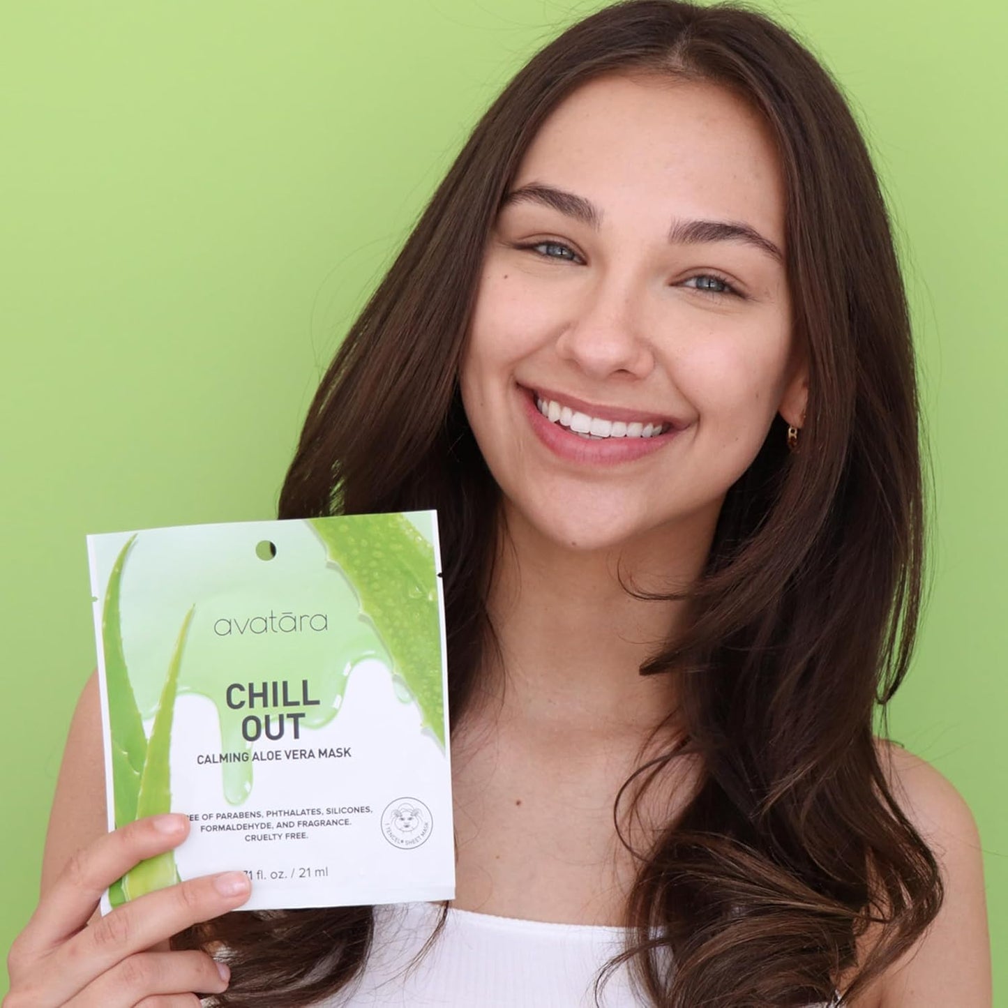 Chill Out Face Masks - Hydrating Aloe Vera for Soothing Skin | 15 Sheets, Unisex