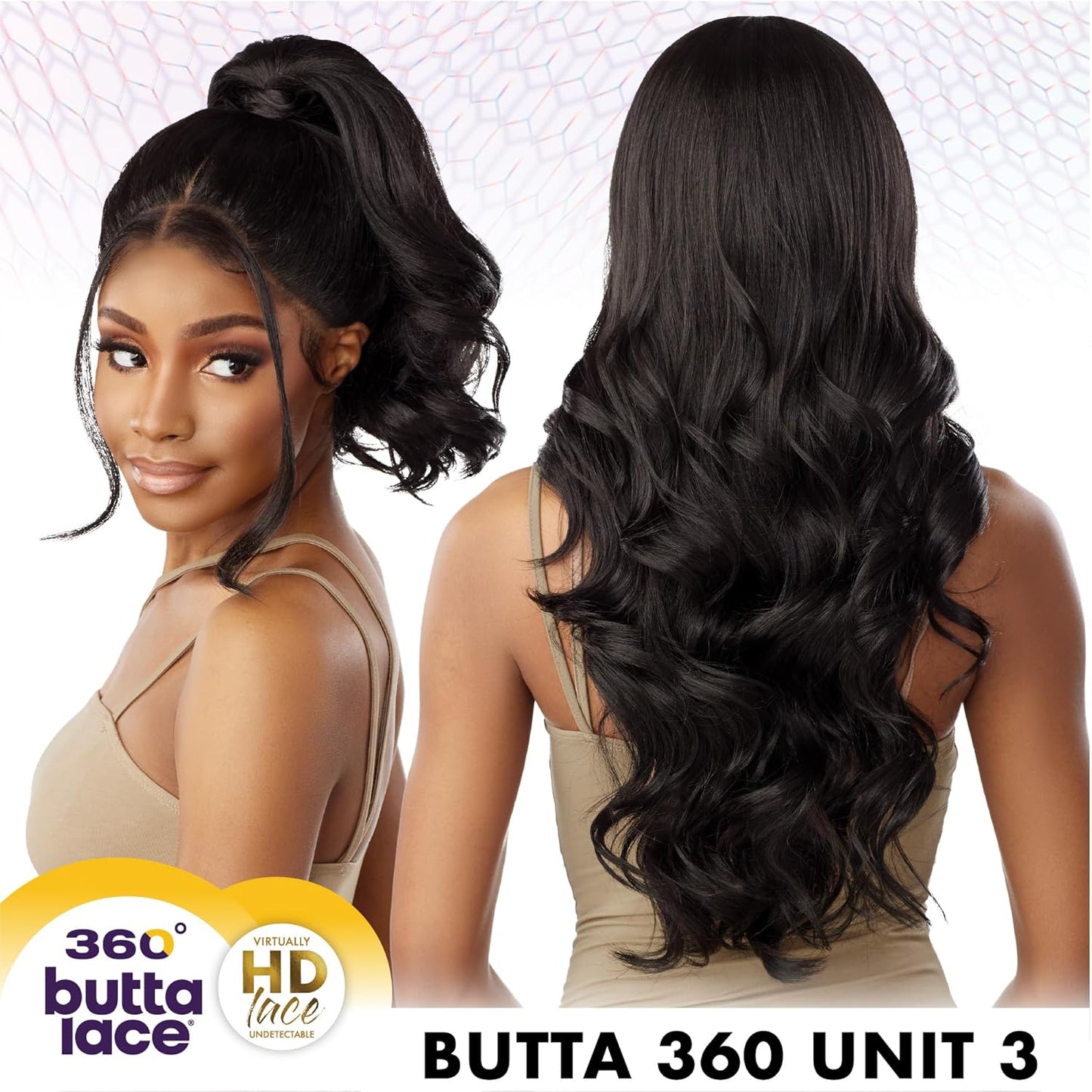 Sensationnel Butta 360 Lace Wigs - Glueless Synthetic Wig with Wider Parting | T4 Butterscotch Blonde