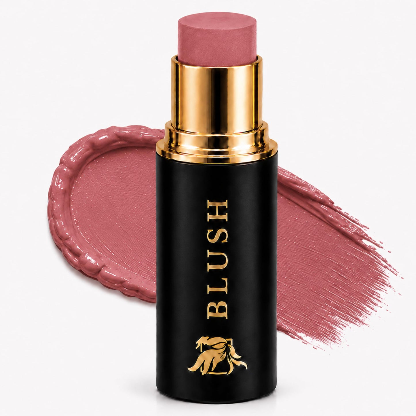 Cream Blush Stick by Phoenix Beauty – 3-in-1 Cheek, Lip & Eye Color | High Pigment, Hydrating Formula with Shea Butter & Hyaluronic Acid | Multi-Use Makeup Stick for Dewy Skin (Wild Rose, Regular)