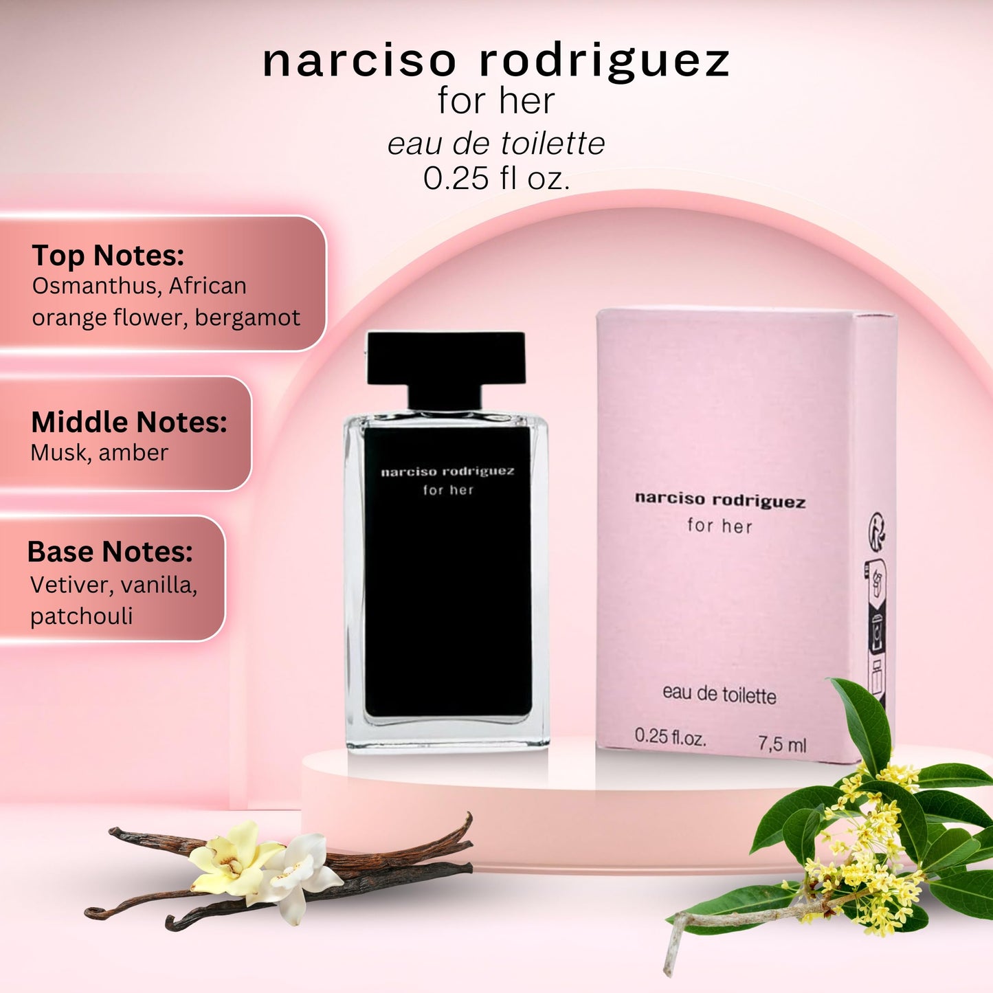 Narciso Rodriguez for Her 0.25 Fl Oz (7.5 Ml)