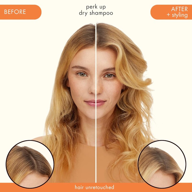 Amika Perk Up Talc-Free Dry Shampoo - Refreshing Oil Absorption | No White Residue, Voluminous Lift for All Hair Types