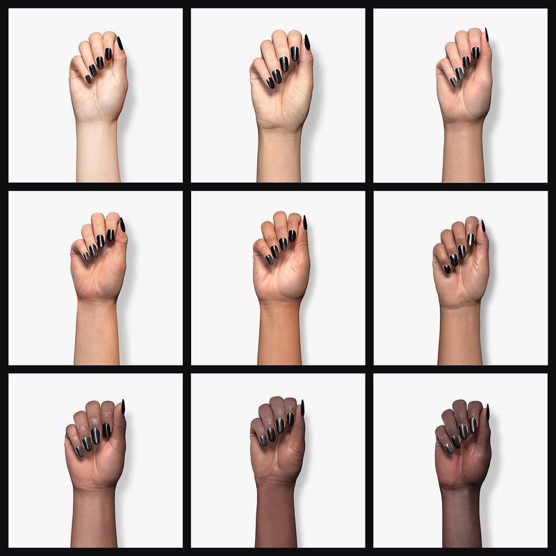 Sally Hansen Hard as Nails, Black Heart, Long Lasting, Chip Resistant, Opaque, Shiny Black Nail Polish