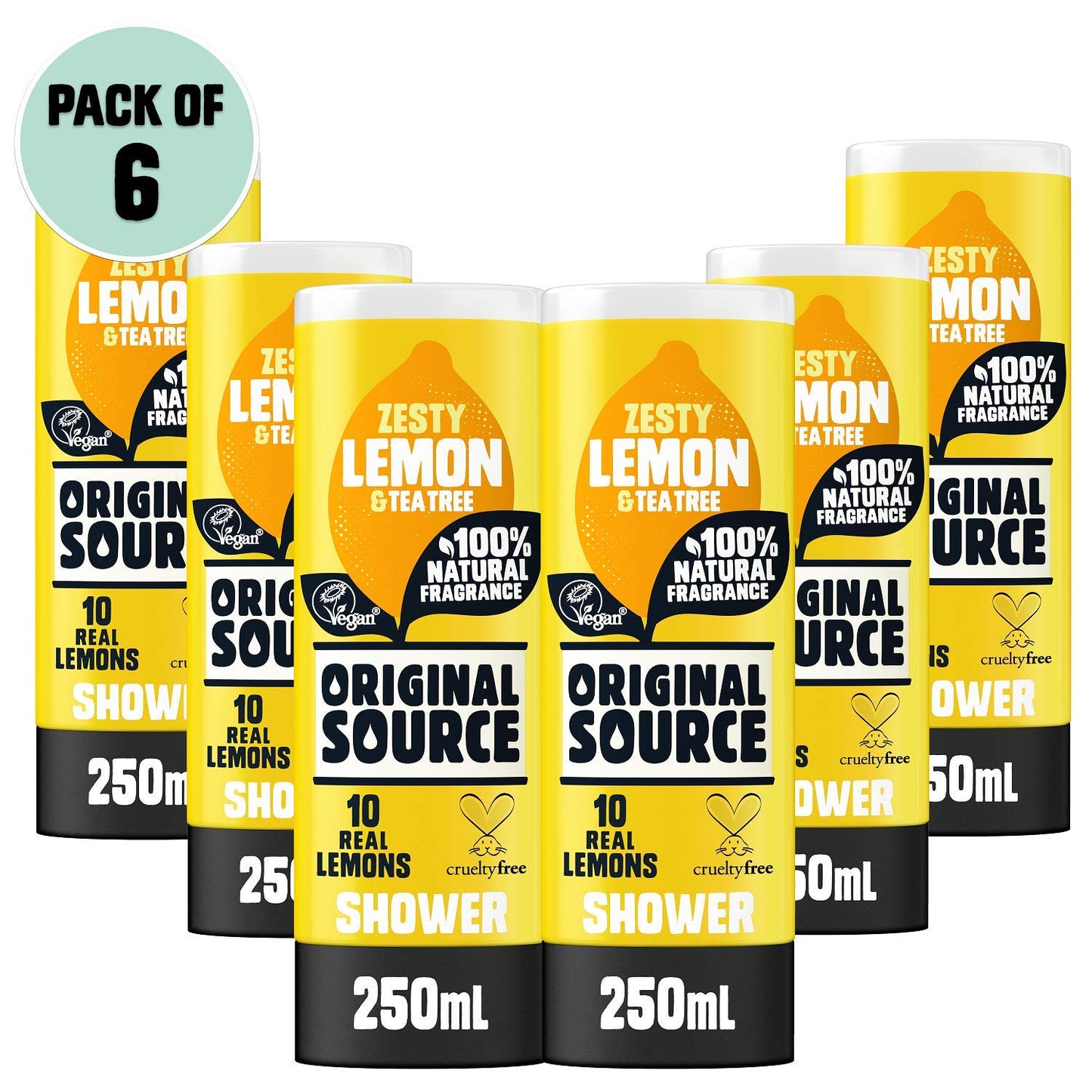 Original Source Shower Gel Lemon and Tea Tree 250ml Pack of 6