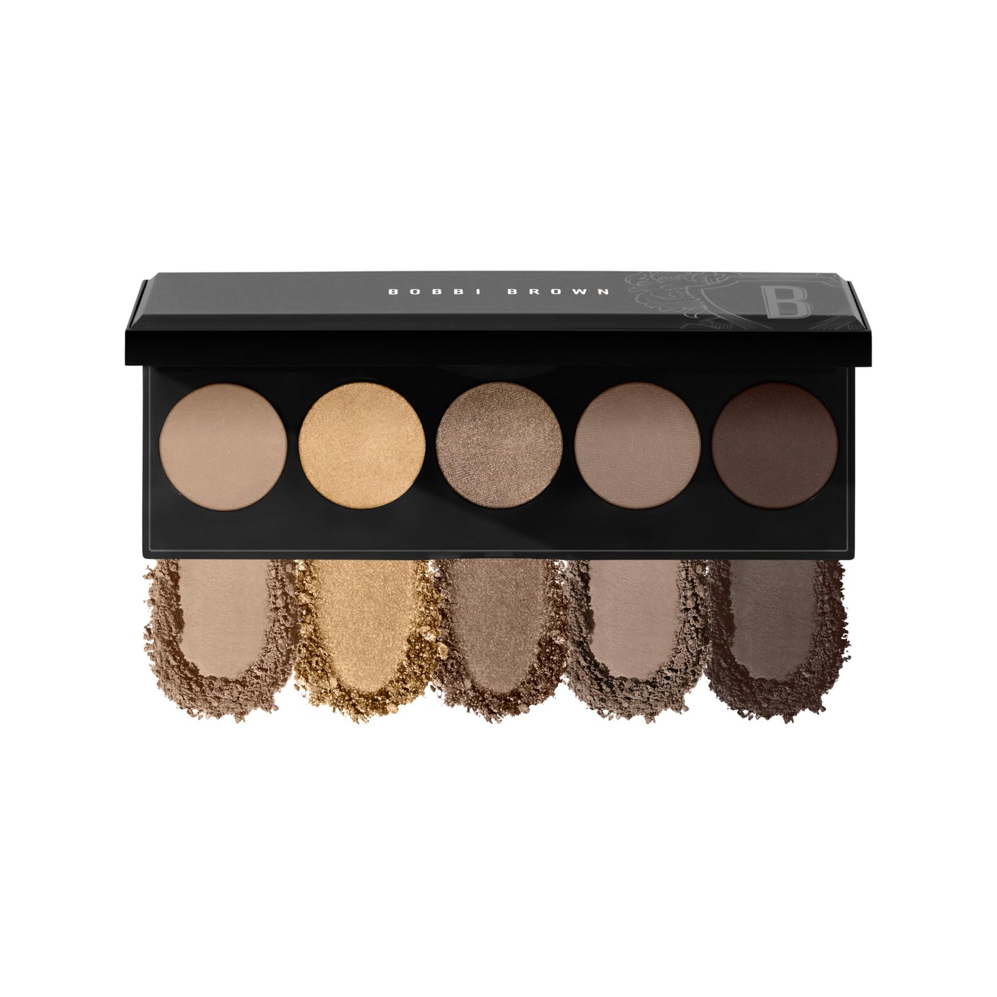 Bobbi Brown All Nudes Eyeshadow Palette | 5-Shade Matte & Metallic Neutral Eyeshadow Palette for All Skin Tones with Richly Pigmented Shades in Complementary Colors, Smokey Nudes, 0.04 Ounce