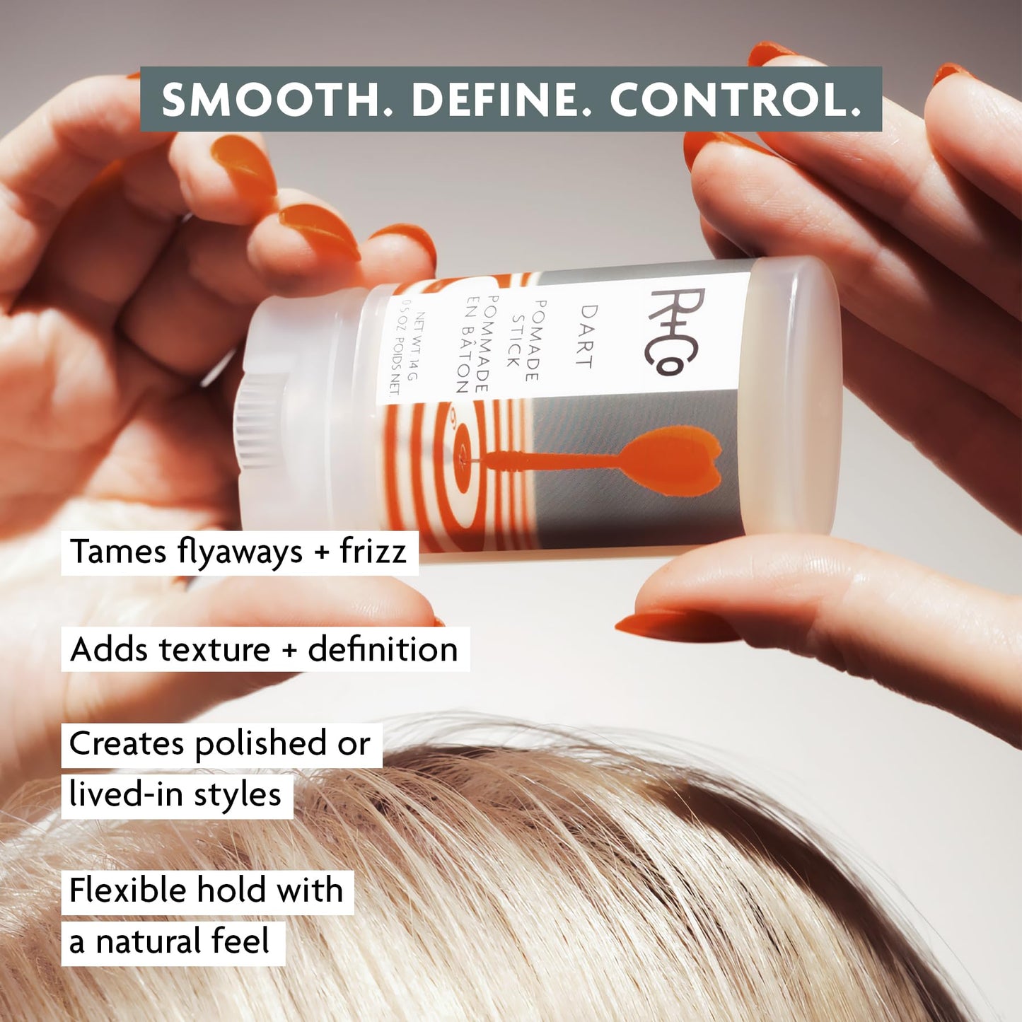 R+Co Dart Hair Wax Stick | Tame Flyaways, Sculpt & Polish | Long-Lasting Texture | Vegan + No Parabens | 0.5 Ounce (Pack of 1)
