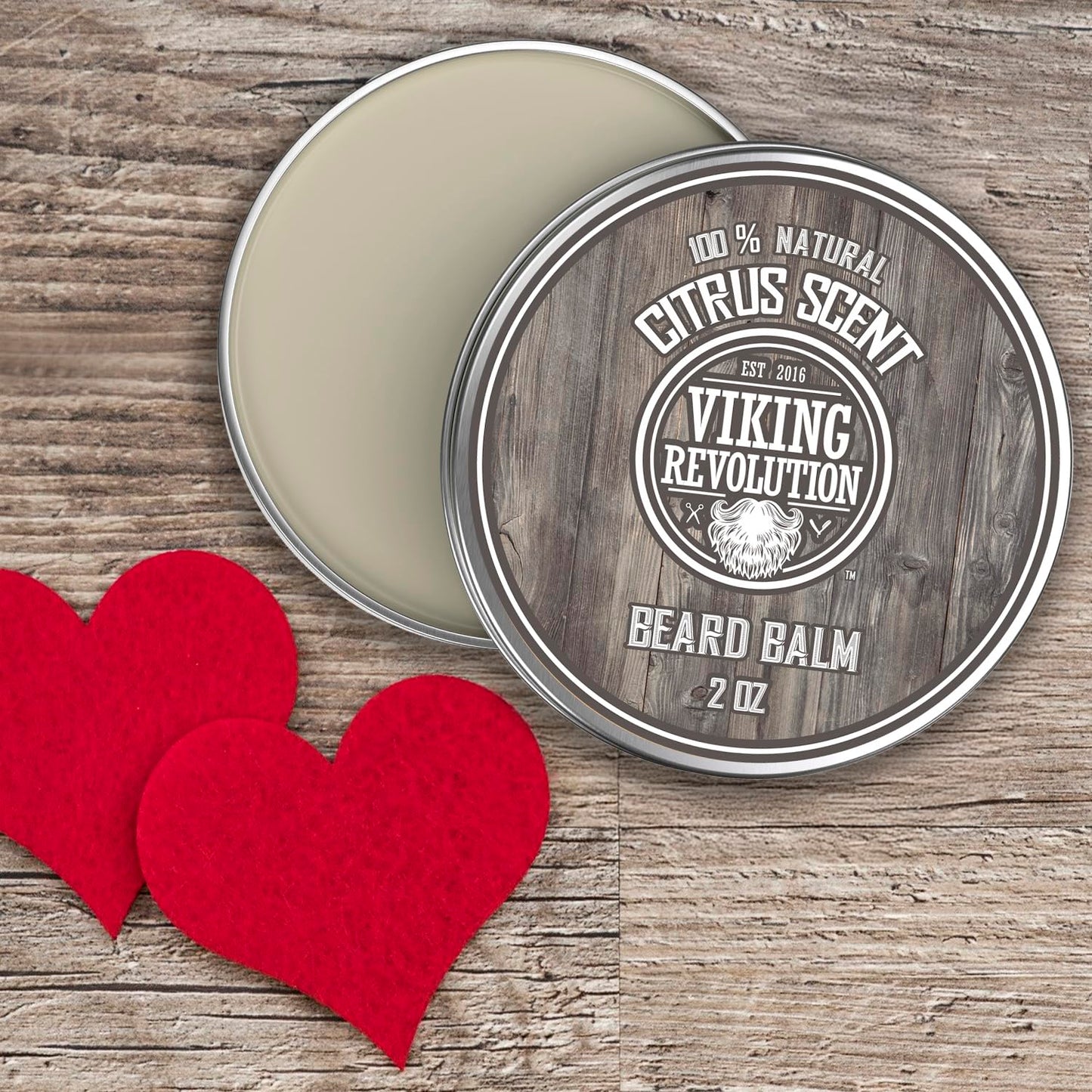 Viking Revolution BEST DEAL Beard Balm with Argan Oil & Mango Butter - Styles, Strengthens & Softens Beards & Mustaches - Citrus Scent Leave in Conditioner Wax for Men