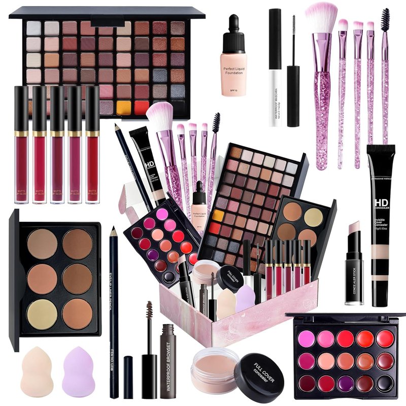 Makeup Set for Women & Teens - All-in-One Beginner Kit | Travel-Friendly Gift Set