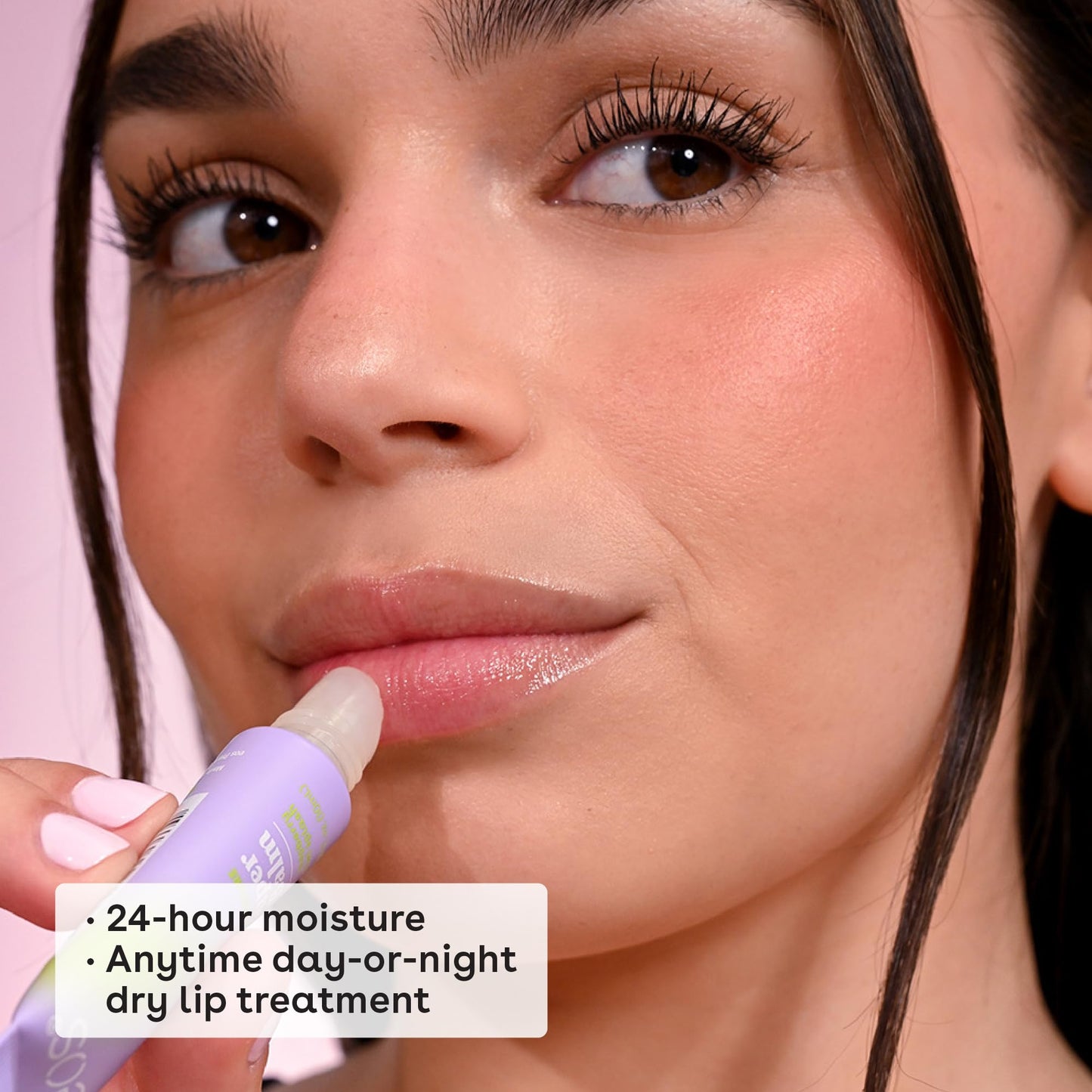 eos 24H Moisture Super Balm - Pink Lemonade & Wild Cherry Slushie, Day or Night Lip Treatment, Made for Sensitive Skin, Lip Balms & Moisturizers, 0.35 fl oz, 2-Pack
