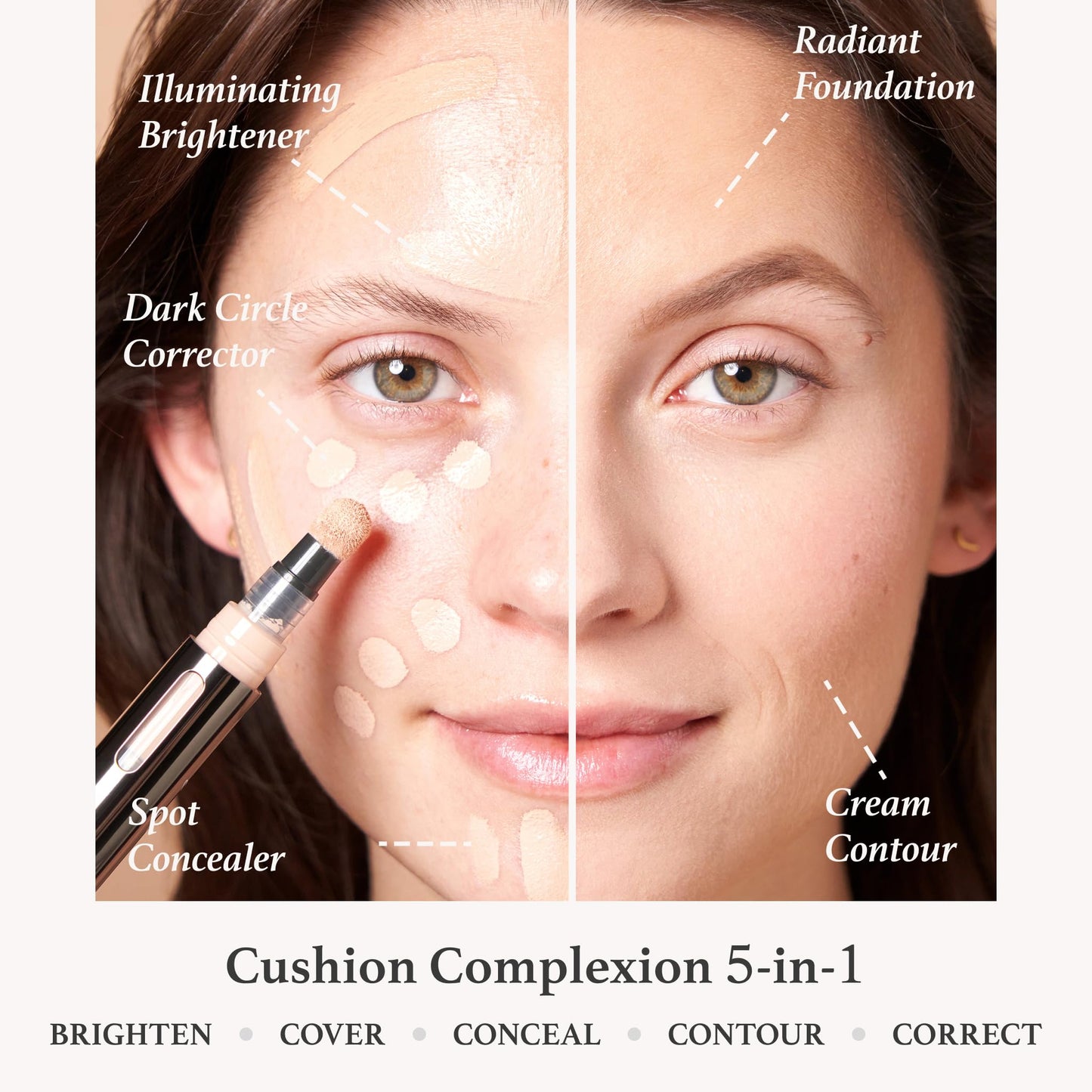 Julep Skin Perfecting Duo (2pc set) - Julep Patch Me Up Waterproof Pimple Patches 72 pcs & Cushion Complexion Concealer & Corrector Stick Infused with Turmeric & Hyaluronic Acid - Alabaster 100