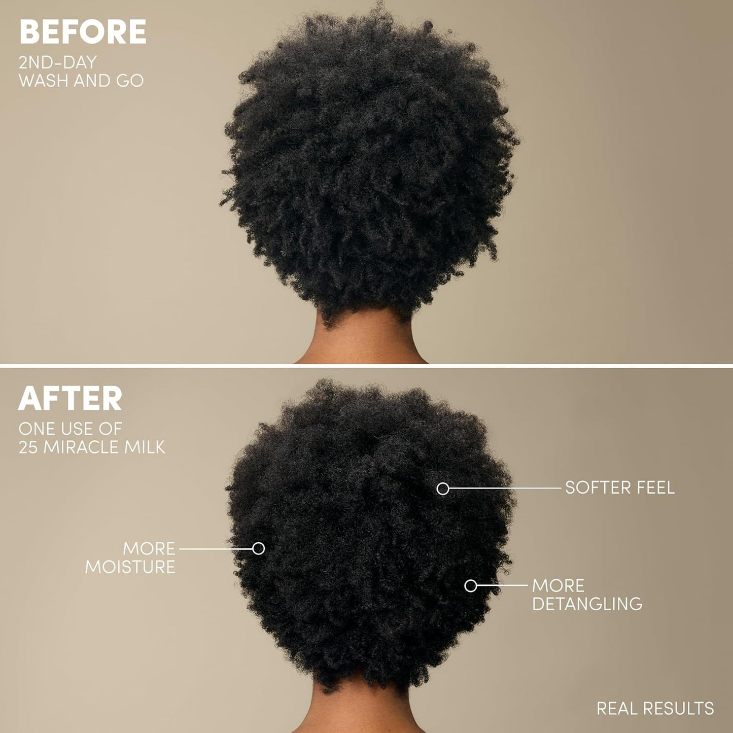 Mizani 25 Benefit Miracle Milk | Leave-In Conditioner for Curly Hair, Coconut Oil, Anti-Frizz, Paraben-Free