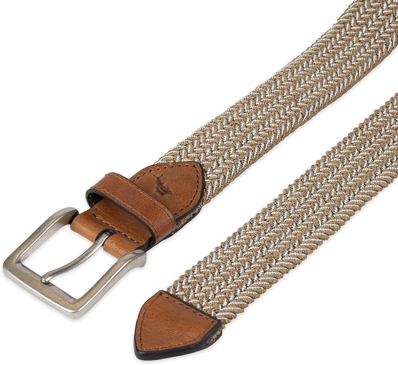 Men's Two-Tone Stretch Web Belt - Adjustable Fit | Casual Style