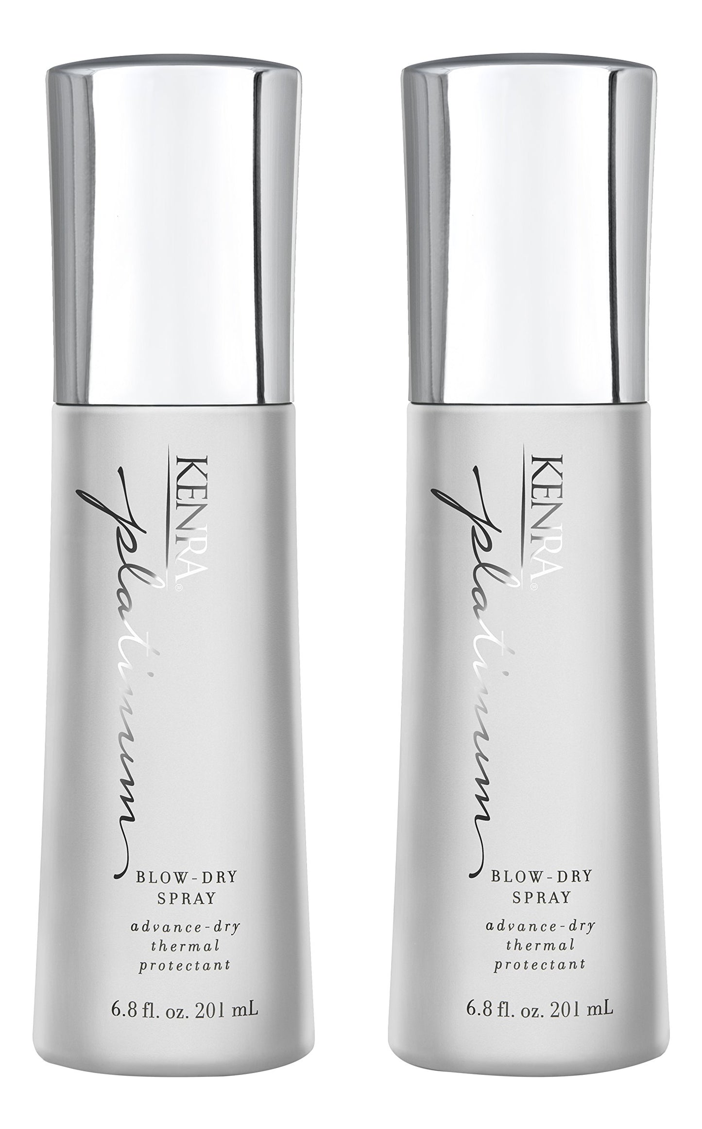 Kenra Professional Platinum Blow-Dry Spray | Time-Saving Heat Protectant | Detangles, Smooths, and Softens | Eliminates Frizz & Resists Humidity | Medium To Coarse Hair | 6.8 fl. oz. (2-Pack)