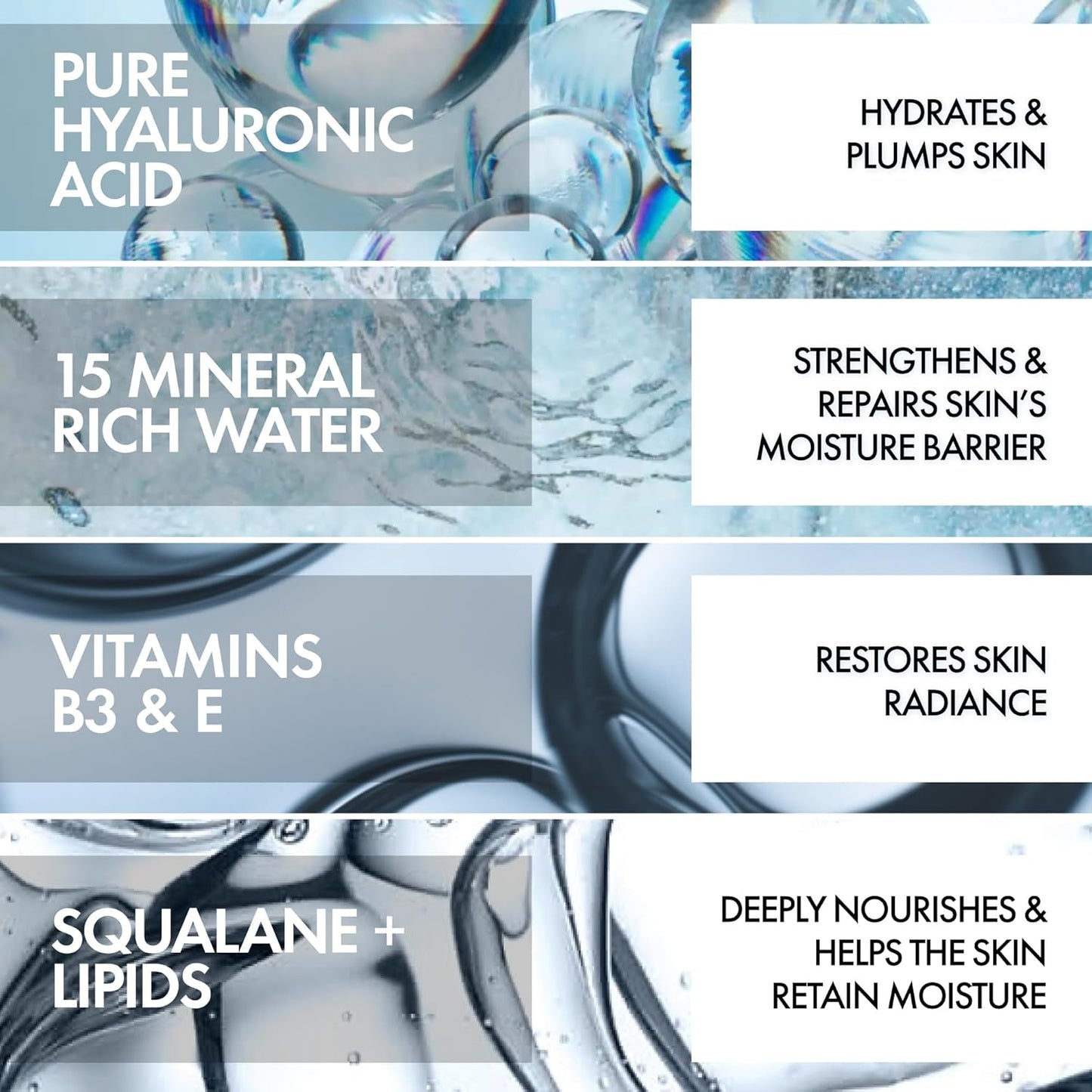 VICHY Mineral 89 Rich Cream - 100H Hydrating Face Moisturizer with Hyaluronic Acid & Niacinamide | Ideal for Dry Skin