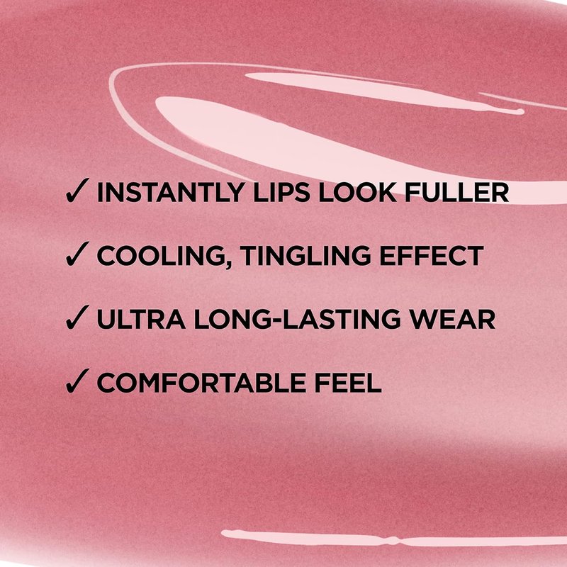L'Oreal Paris Lip Gloss - Infallible Pro Gloss with Hyaluronic Acid for Plumping Shine | Radiant Mauve, 0.21 fl. oz.
