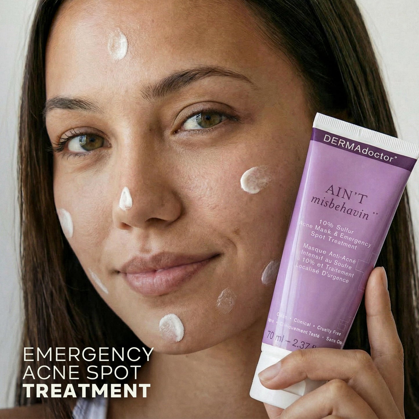 DERMAdoctor Ain't Misbehavin' Medicated Acne Face Cleanser 2% Salicylic Acid | Dermatologist Formulated to be Non-Irritating to the Skin - 7.10 oz