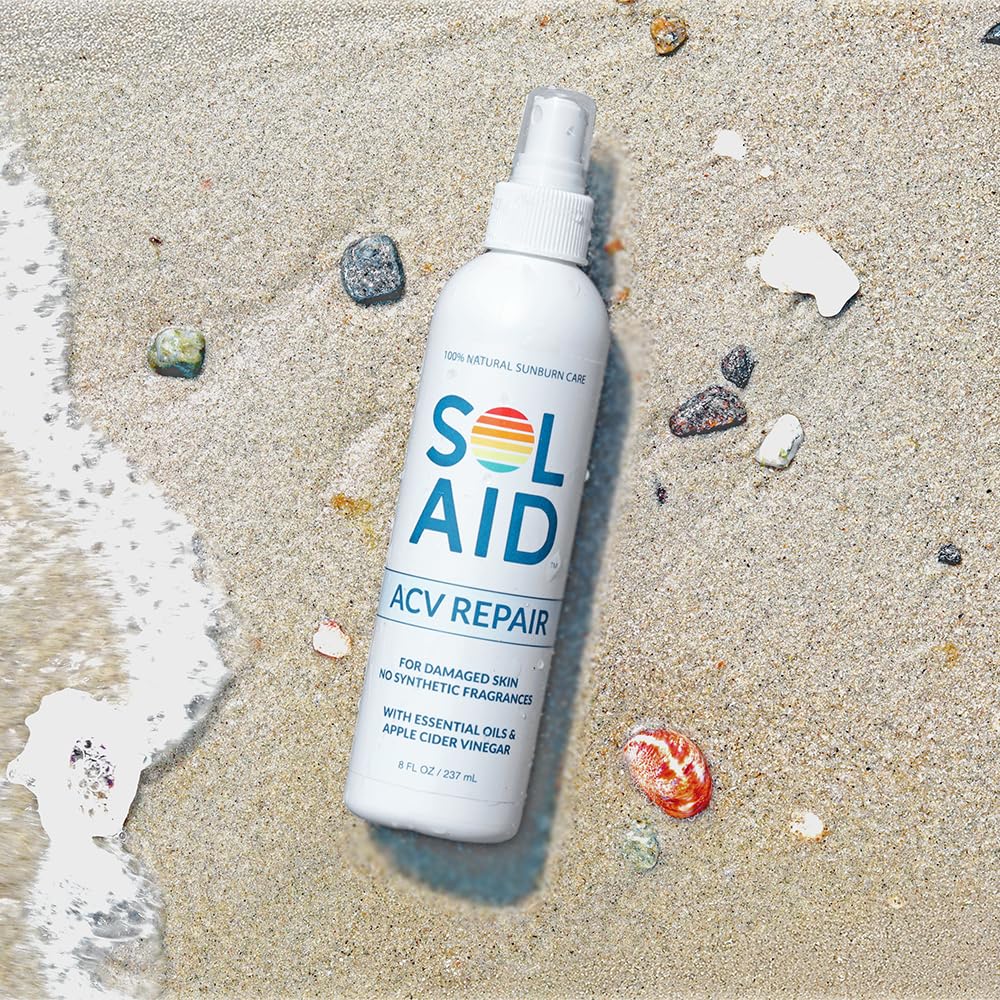 Sol Aid After Sun Nourishing Mist - 100% Natural ACV Repair Spray | 8 Fl Oz