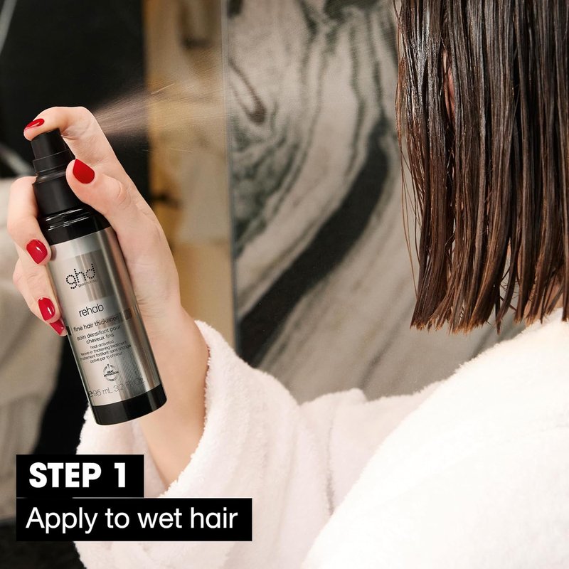 GHD Rehab Leave-In Hair Treatment - Enhance Hair Condition While Drying & Styling | No Rinse Required