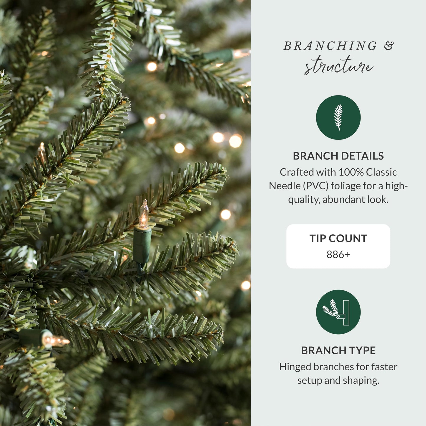 Balsam Hill 4.5ft Pre-Lit Classic Blue Spruce - Artificial Christmas Tree with 300 Clear Incandescent Lights, Easy Plug Technology, Premium Stand for Indoor Holiday Decorating