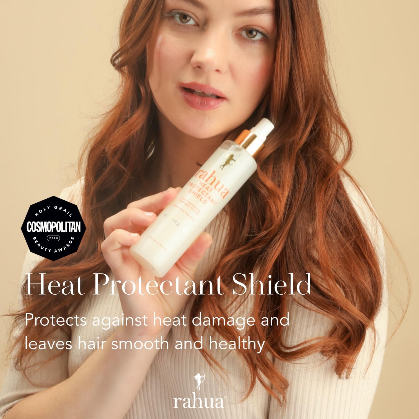 Rahua Heat Protectant Shield – Silicone-Free Styling Primer & Thermal Spray – With Amazonian Rahua Oil, Shea Butter & Hibiscus – Natural Gloss & Shine for All Hair Types – 6.5 fl oz