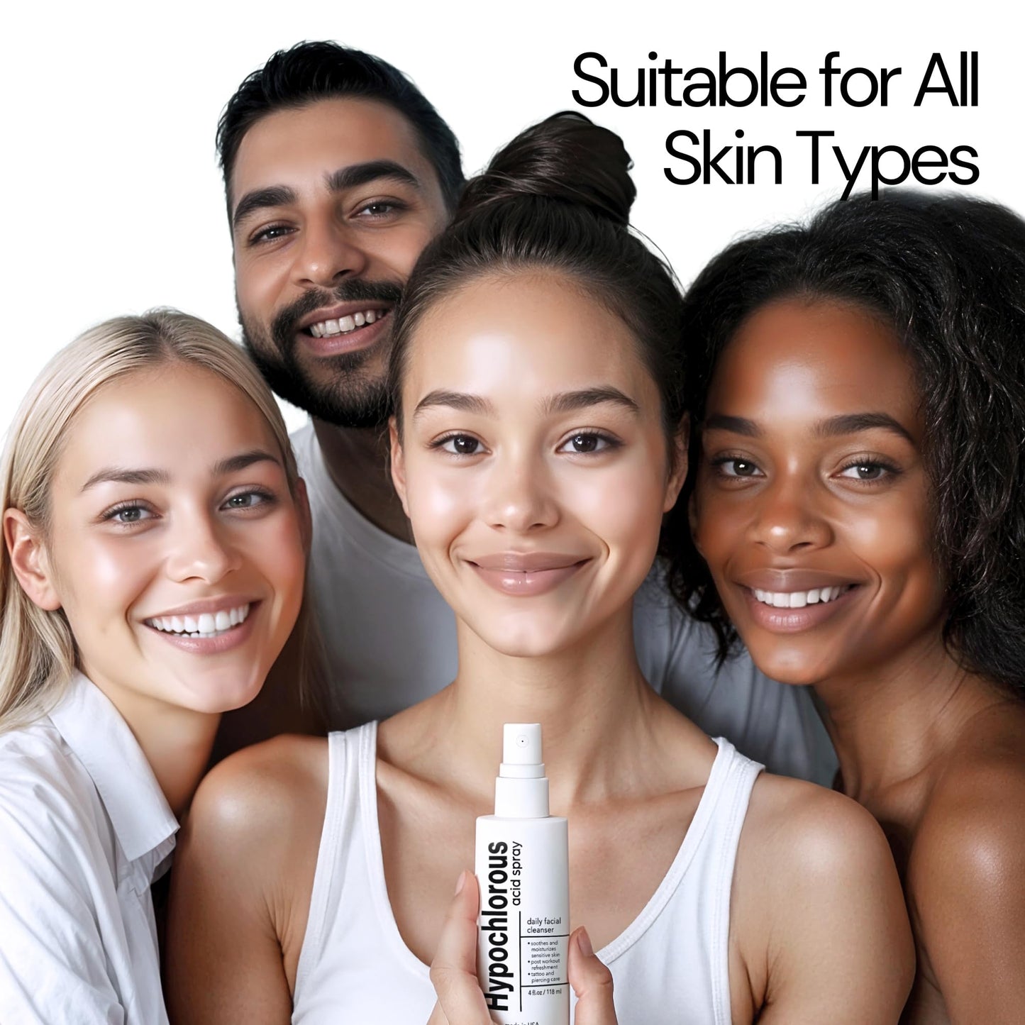 BodyJ4You Hypochlorous Acid Spray for Face Cleaner - HOCL Facial Toner Acne Sensitive Skin - Molecule Spray Topical Skin Redness Relief Breakouts - Piercing Aftercare HOCL Mist - Pack of 3