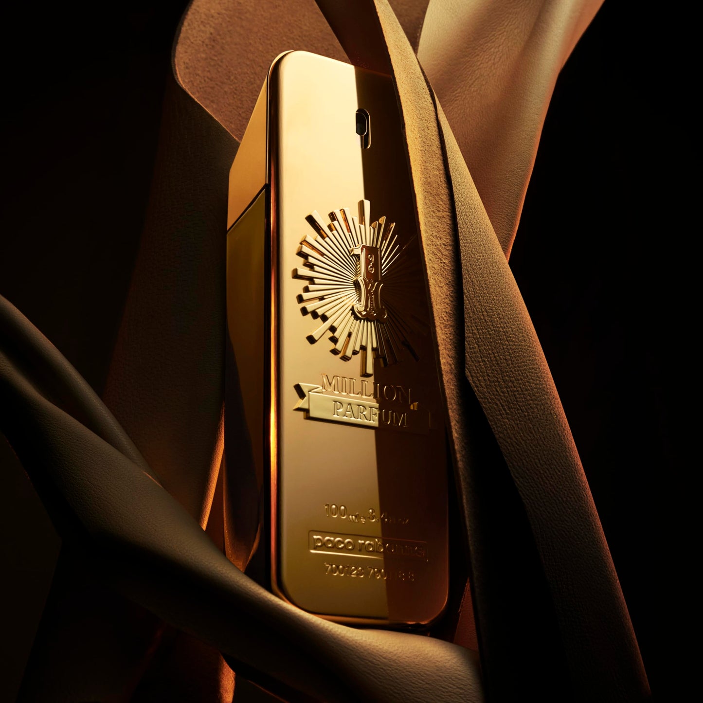 paco rabanne 1 Million for Men Pure Parfum Spray, Leather, 3.4 Oz