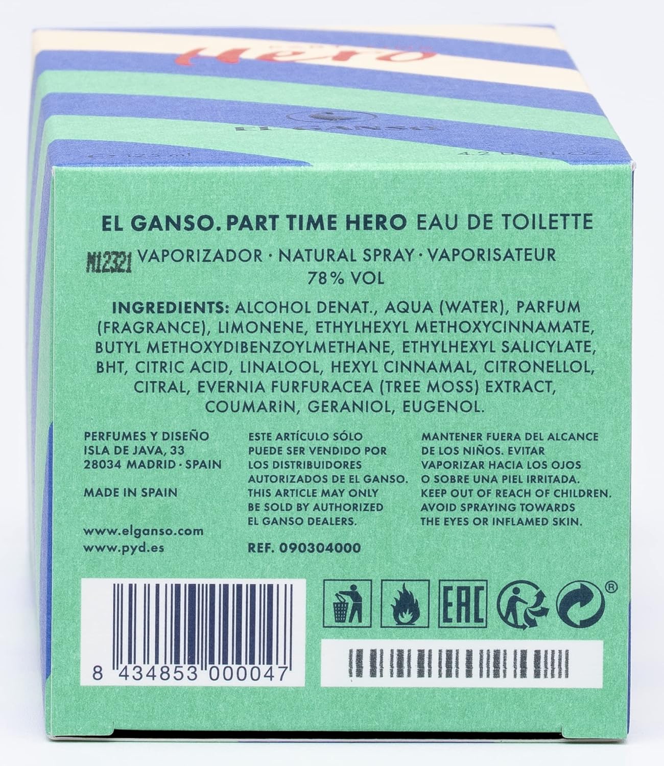 Part Time Hero Eau de Toilette 125ml - Invigorating Fragrance for Everyday Use