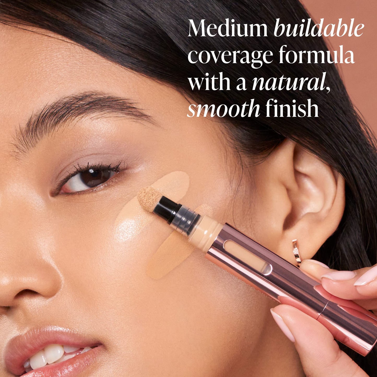 Mally Beauty - The Plush Pen Brightening Concealer Stick - Medium - Hydrating Turmeric, Vitamin E, and Hyaluronic Acid Infused Formula - Medium Buildable Coverage with a Natural, Smooth Finish